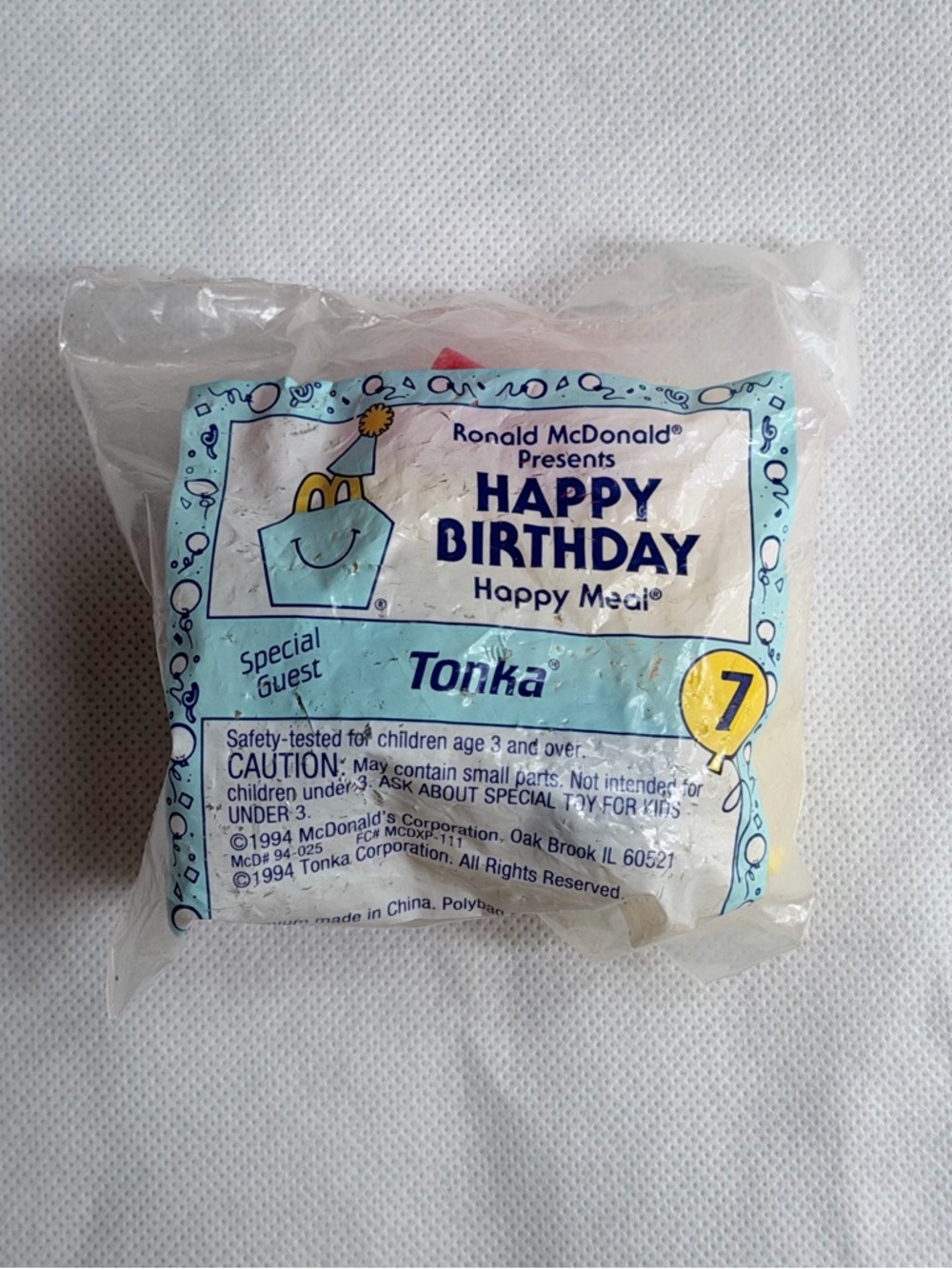 Tonka Birthday Dumptruck 🛻 McDonalds 1994 Happy Meal Toy #7